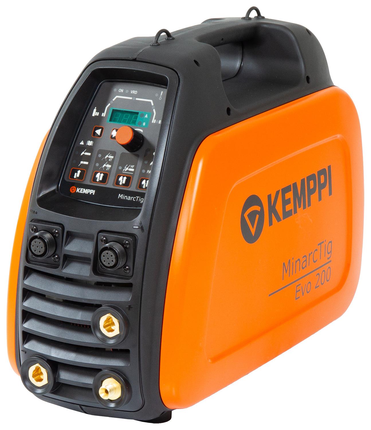 P0653TX  Kemppi MinarcTig EVO 200 with 8m TX135GF8 Torch, Earth Cable & Gas Hose